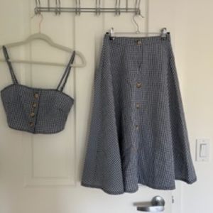 Cute summer dress (0, blue gingham)